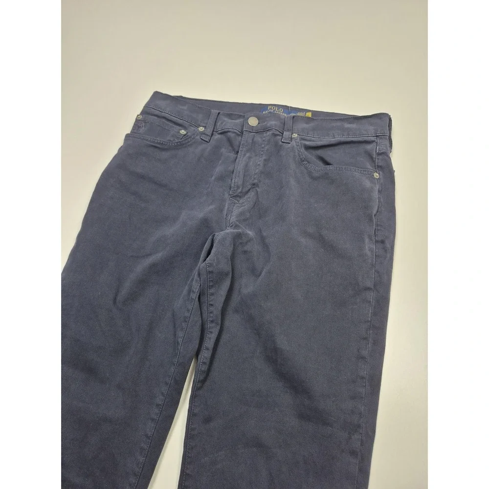 Polo Ralph Lauren Jeans Mens 32x32 Dark Blue Straight Leg Stretch Denim Pants
